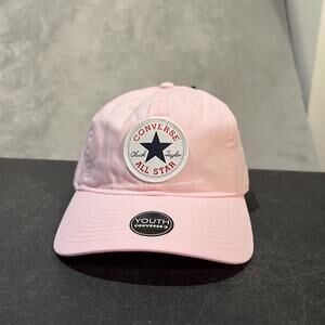 Converse Girls Hat Pink Adjustable Strapback Cap Youth Logo Classic Style